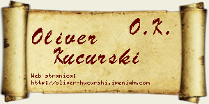 Oliver Kucurski vizit kartica